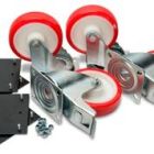 6" Casters (supply only) with fixing kit - 