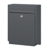 DAD Decayeux D100 Series Post Box - Anthracite Grey