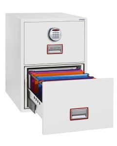 Phoenix World Class Vertical Fire File FS2272E 2 Drawer Filing Cabinet with Electronic Lock