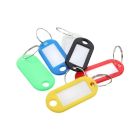 Pack of 100 multi-coloured key tags - 