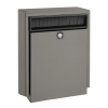 DAD Decayeux D410 Series Anti Theft Post Box - Quartz Grey